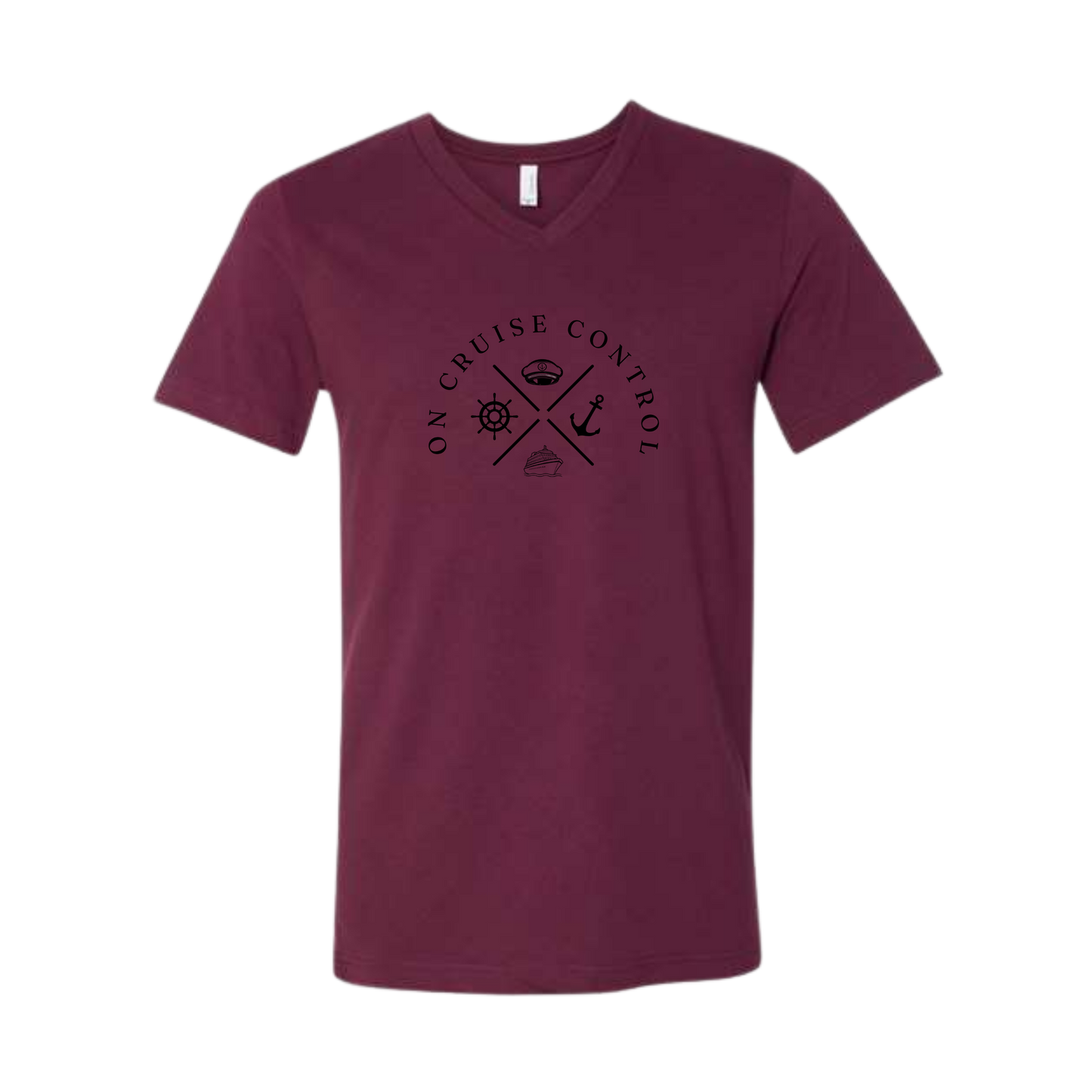 On Cruise Control - Bella+Canvas - Unisex V-Neck - Assorted Colors