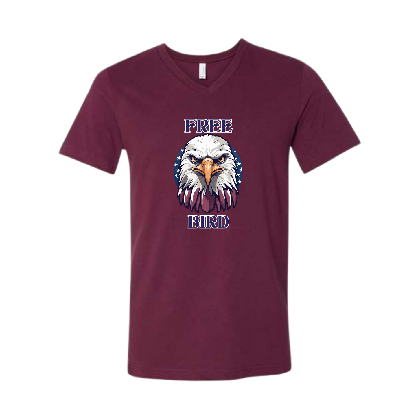Free Bird - Bella+Canvas - Unisex V-Neck - Assorted Colors