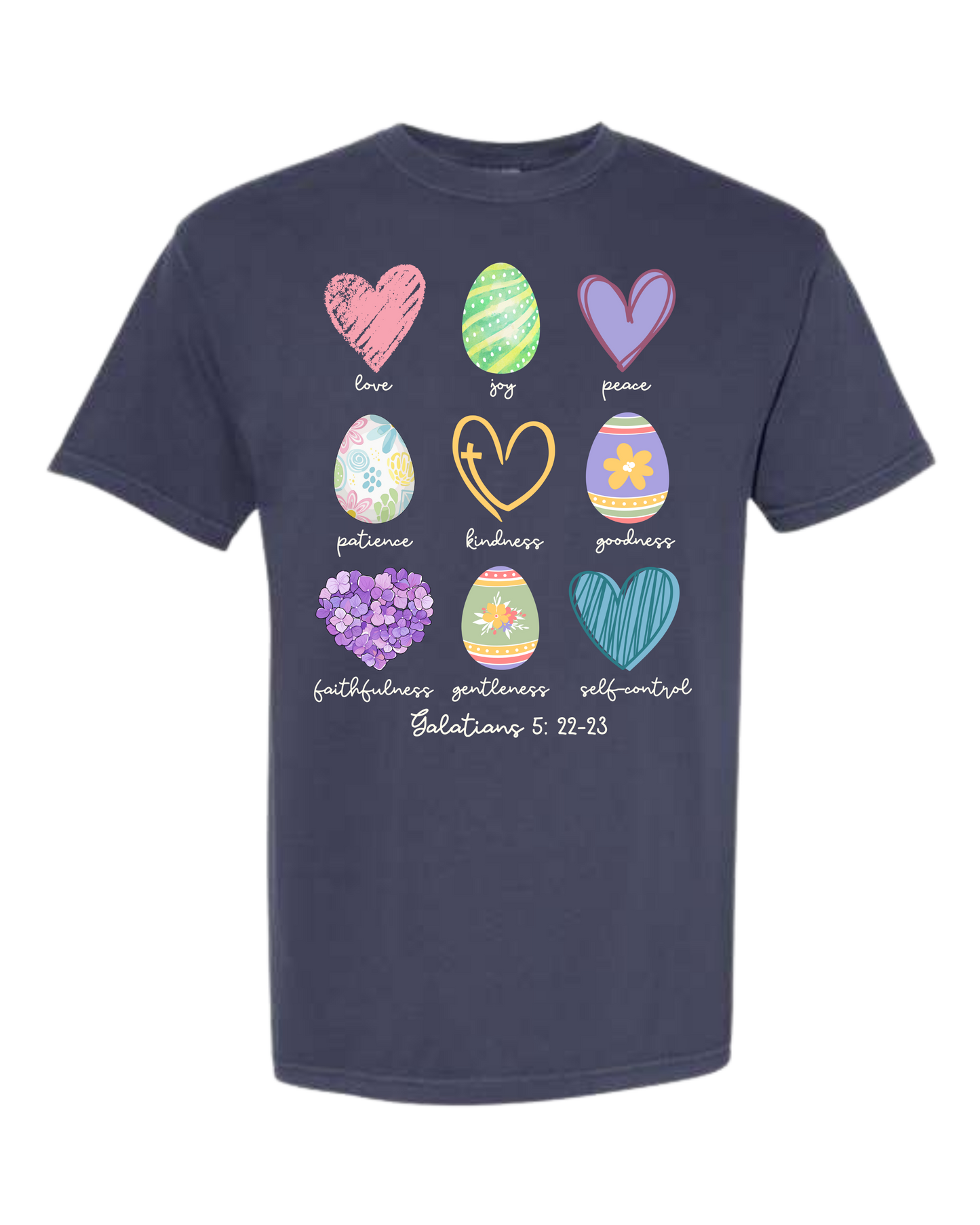 Galatians 5 - Easter - Comfort Colors - Heavyweight Unisex Tee - Blues