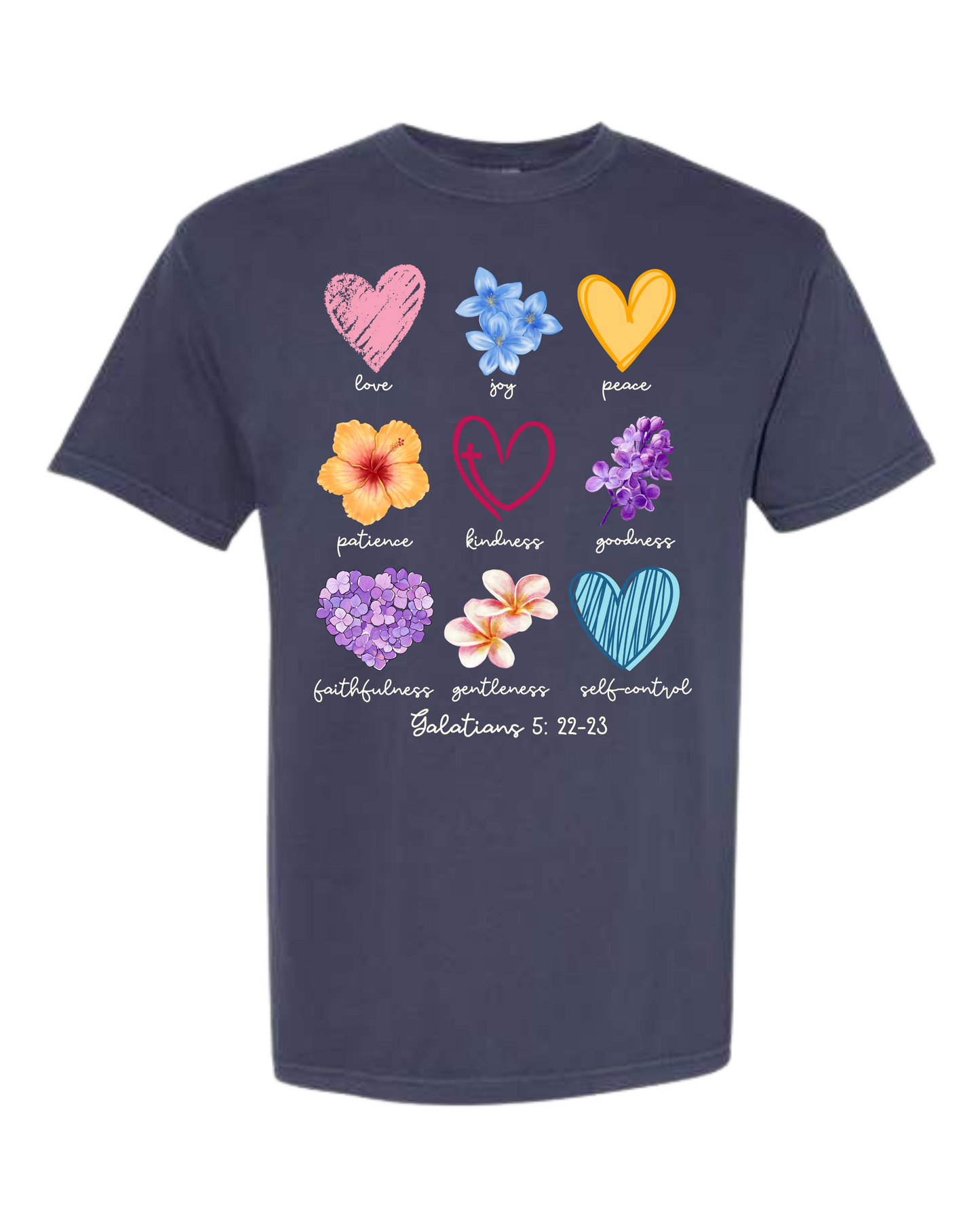 Galatians 5 - Spring - Comfort Colors - Heavyweight Unisex Tee - Blues