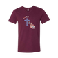 Loves Jesus & America too - Bella+Canvas - Unisex V-Neck - Assorted Colors
