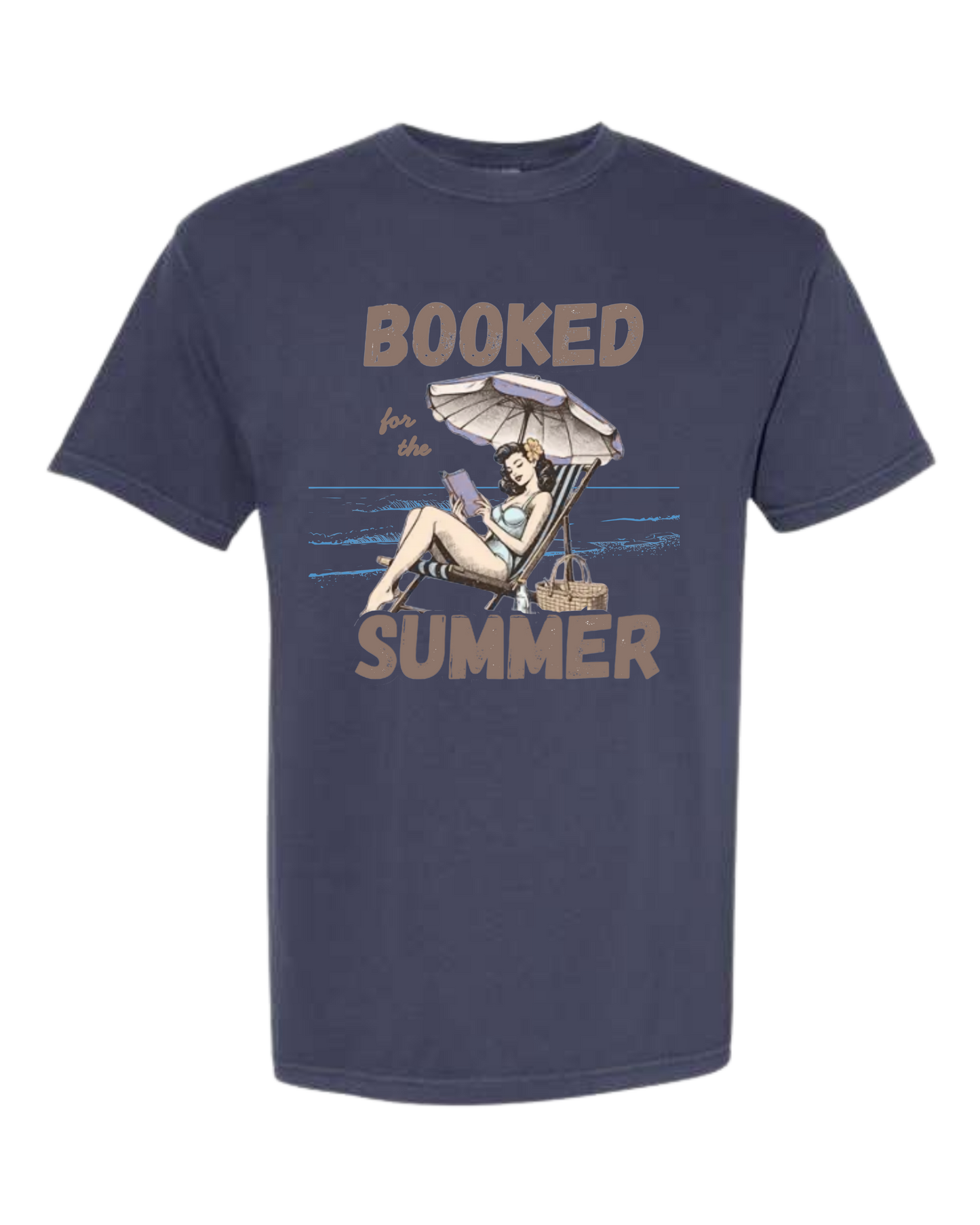 Booked for the Summer - Comfort Colors - Heavyweight Unisex Tee - Blues