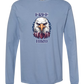 Free Bird - Comfort Colors - Heavyweight Long Sleeve Tee - Blues & Greens