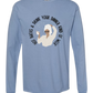 Hot Baths and Drink Your Dinner Kind of Week - Comfort Colors - Heavyweight Long Sleeve Tee - Blues & Greens