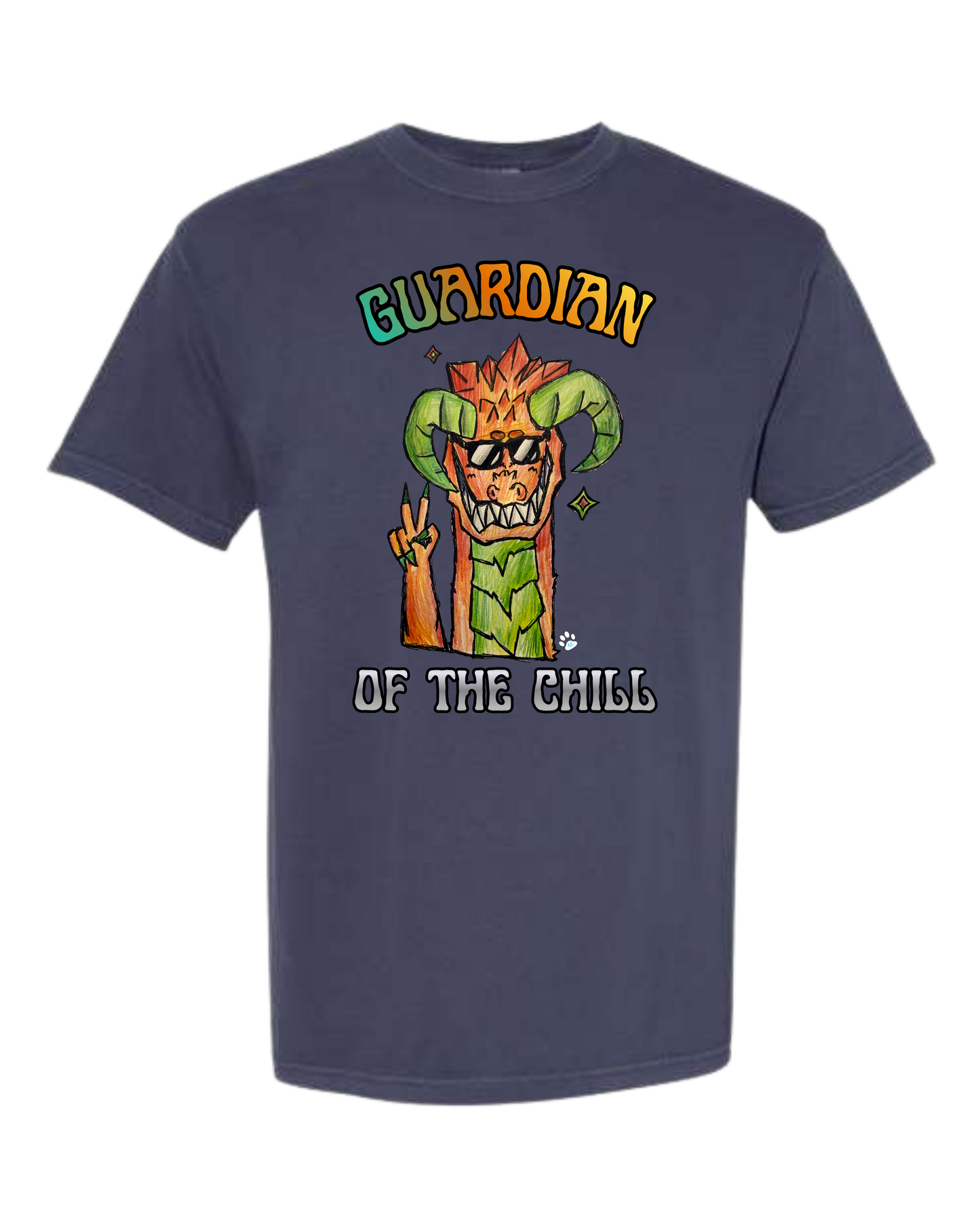 Guardian of The Chill - Comfort Colors - Heavyweight Unisex Tee - Blues