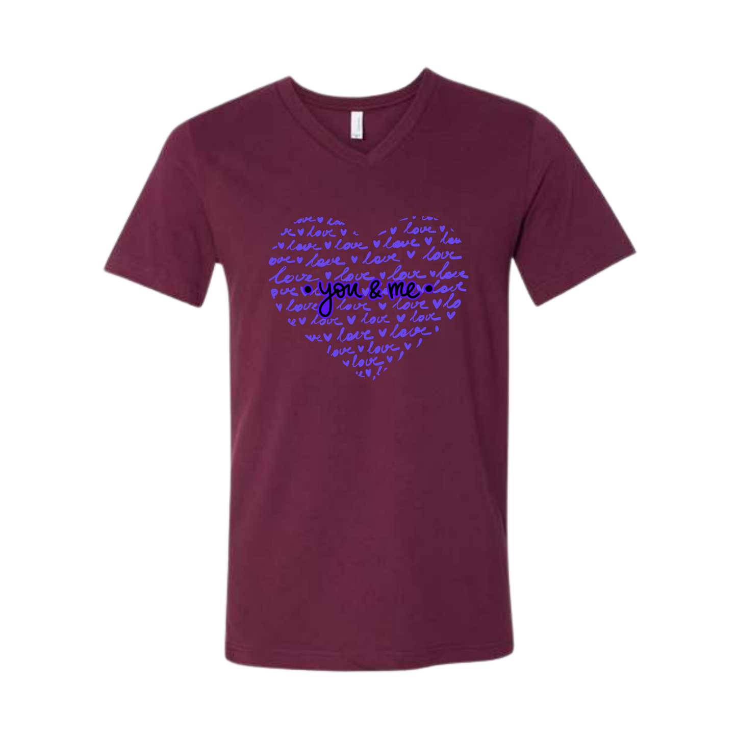 You & Me - Bella+Canvas - Unisex V-Neck - Assorted Colors