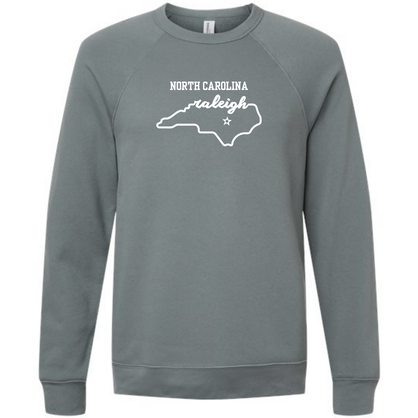 Kella McLean - Sponge Fleece Raglan Sweatshirt - Blues, Greens, Purple, and Black
