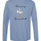 Delivery Specialist - Comfort Colors - Heavyweight Long Sleeve Tee - Blues & Greens