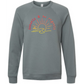 Sunsets & No Regrets - Sponge Fleece Raglan Sweatshirt - Blues, Greens, Purple, and Black