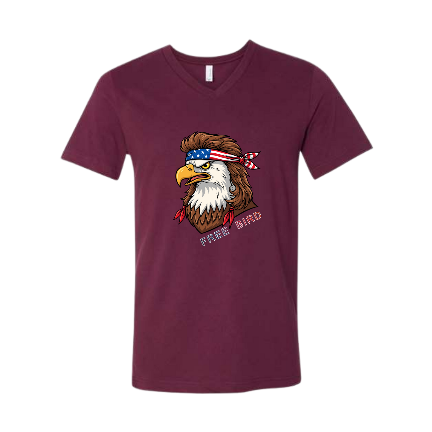 Rockin Free Bird - Bella+Canvas - Unisex V-Neck - Assorted Colors
