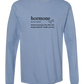 Hormone - Comfort Colors - Heavyweight Long Sleeve Tee - Blues & Greens