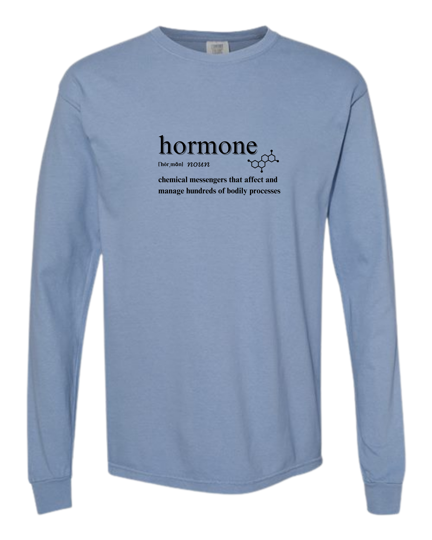 Hormone - Comfort Colors - Heavyweight Long Sleeve Tee - Blues & Greens