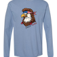 Rockin Free Bird - Comfort Colors - Heavyweight Long Sleeve Tee - Blues & Greens
