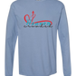 Make Heaven Crowded - Comfort Colors - Heavyweight Long Sleeve Tee - Blues & Greens