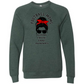 SP - Football Moms Fueled By - Sponge Fleece Raglan Sweatshirt - Greens, Neutrals