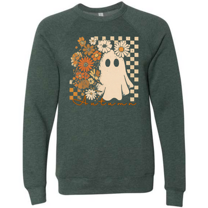 HP - Autumn Ghost - Sponge Fleece Raglan Sweatshirt - Greens, Neutrals