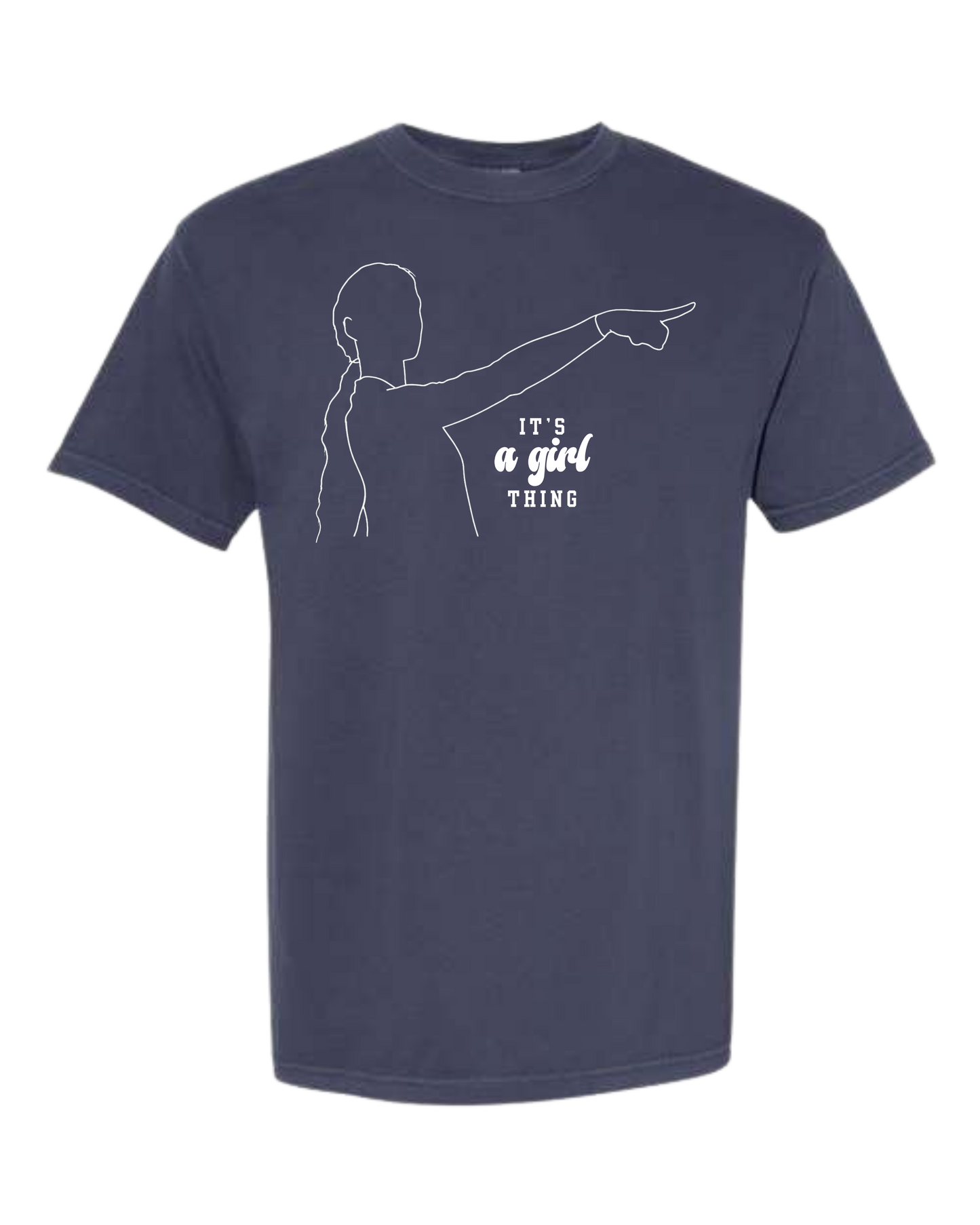 It's A Girl Thing - Comfort Colors - Heavyweight Unisex Tee - Blues