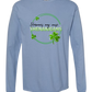 Hormones May Cause Shenanigans - Comfort Colors - Heavyweight Long Sleeve Tee - Blues & Greens