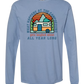 What Happens At The Campground - Comfort Colors - Heavyweight Long Sleeve Tee - Blues & Greens