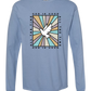 God Is Good - Comfort Colors - Heavyweight Long Sleeve Tee - Blues & Greens