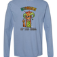 Guardian of The Chill - Comfort Colors - Heavyweight Long Sleeve Tee - Blues & Greens