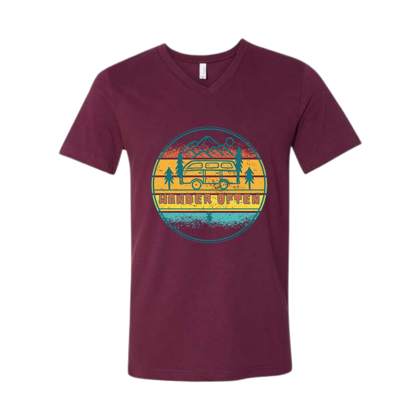 Wander Often - Bella+Canvas - Unisex V-Neck - Assorted Colors
