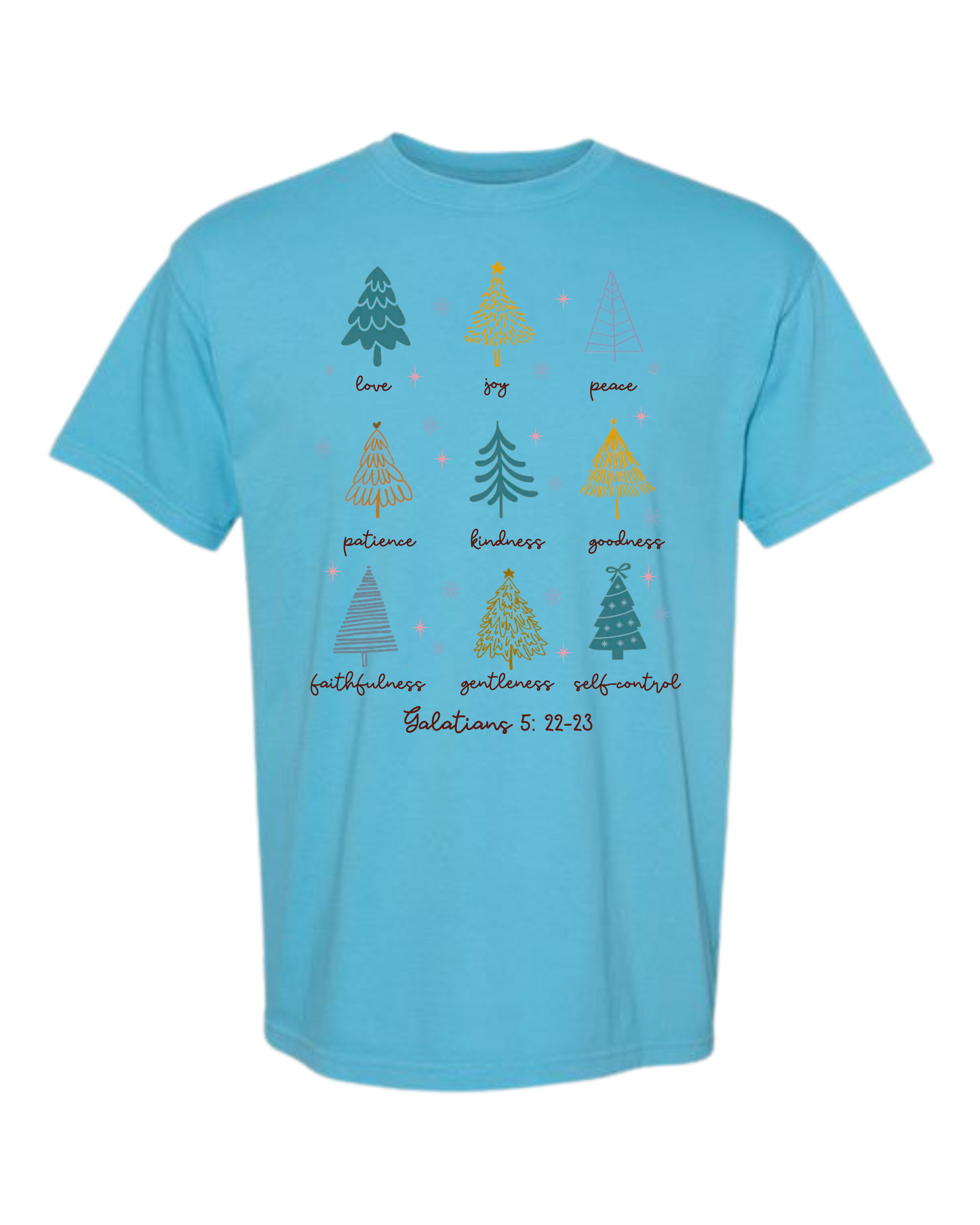 Galatians 5 - Comfort Colors - Heavyweight Unisex Tee - Blues