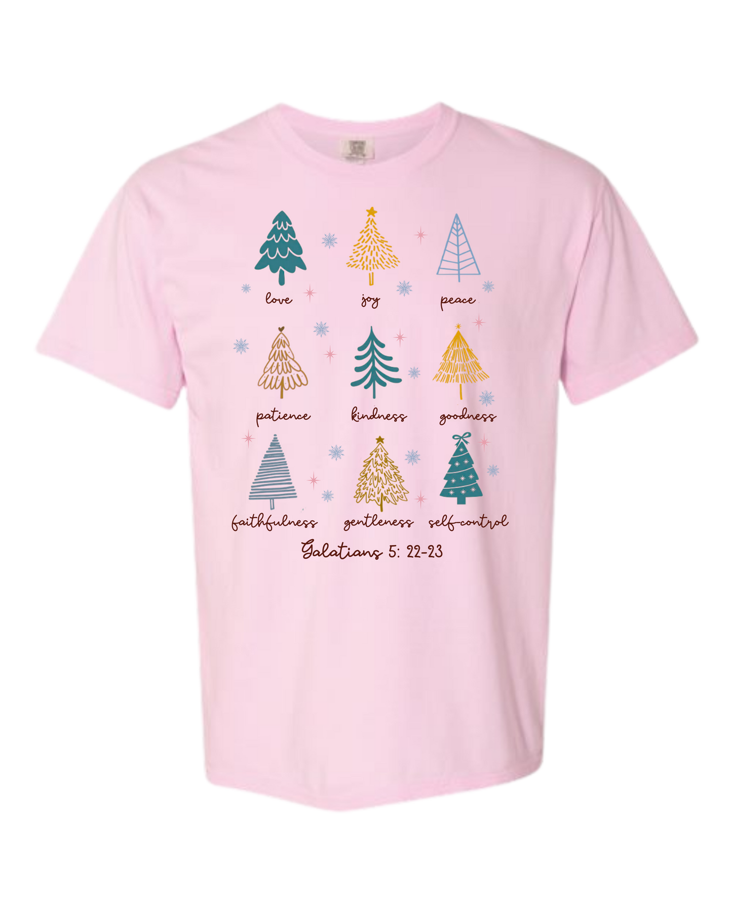 Galatians 5 - Comfort Colors - Heavyweight Unisex Tee - Pinks, Purples