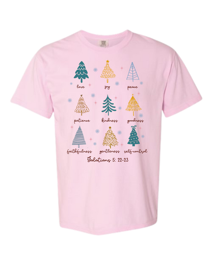Galatians 5 - Comfort Colors - Heavyweight Unisex Tee - Pinks, Purples