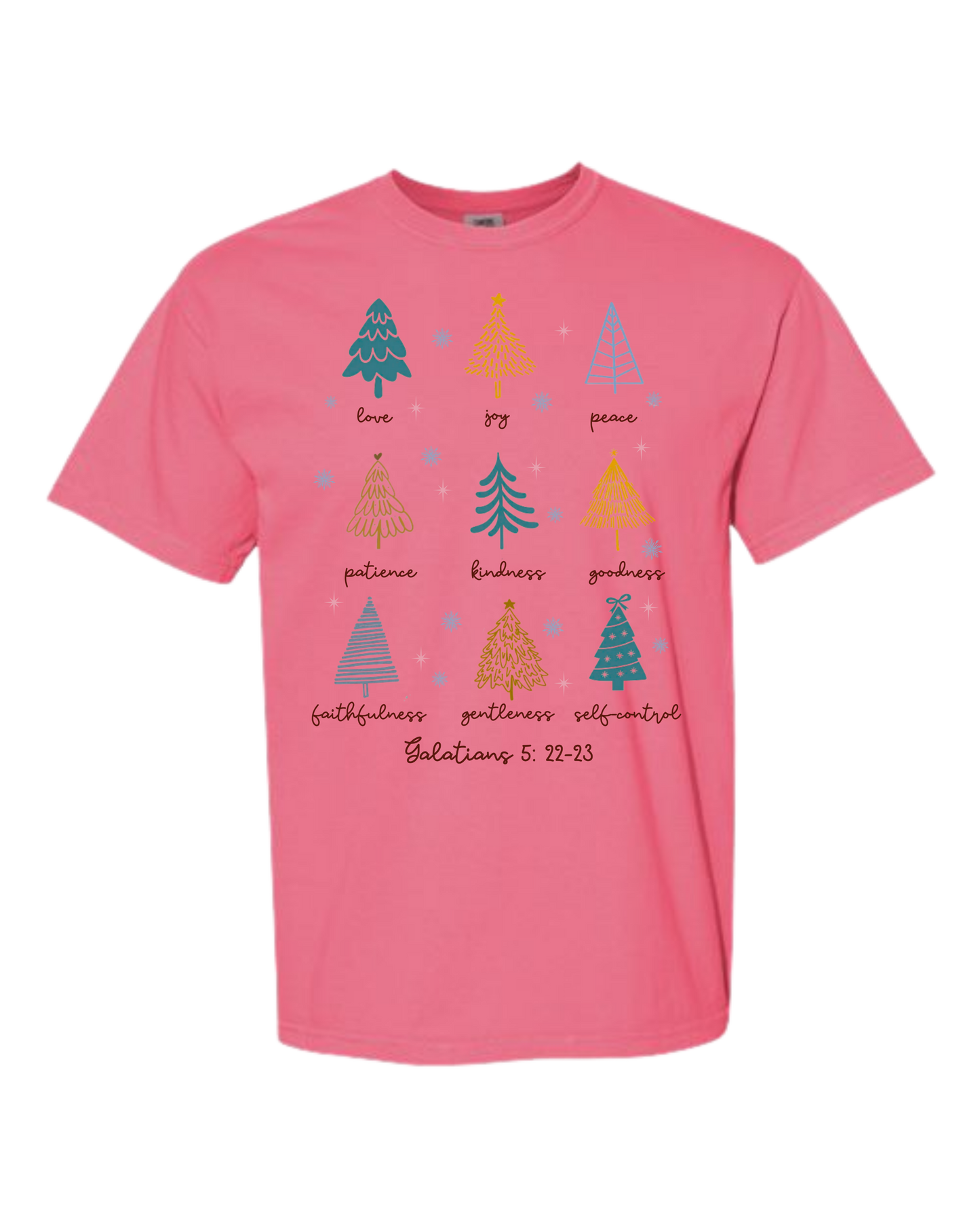 Galatians 5 - Comfort Colors - Heavyweight Unisex Tee - Pinks, Purples