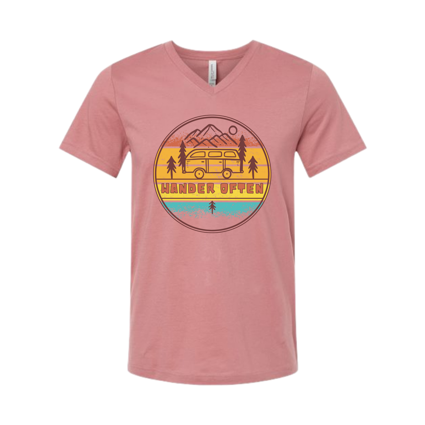 Wander Often - Bella+Canvas - Unisex V-Neck - Assorted Colors