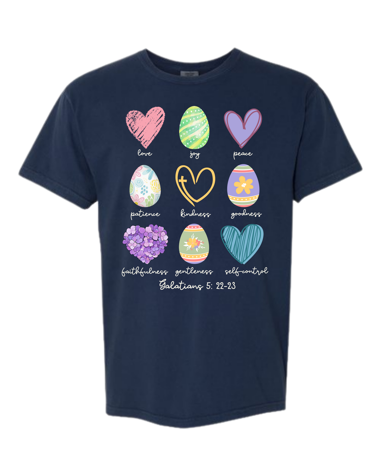 Galatians 5 - Easter - Comfort Colors - Heavyweight Unisex Tee - Blues