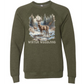 Winter Woodland - Sponge Fleece Raglan Sweatshirt - Greens, Neutrals