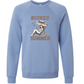 Booked for the Summer - Sponge Fleece Raglan Sweatshirt - Blues, Greens, Purple, and Black