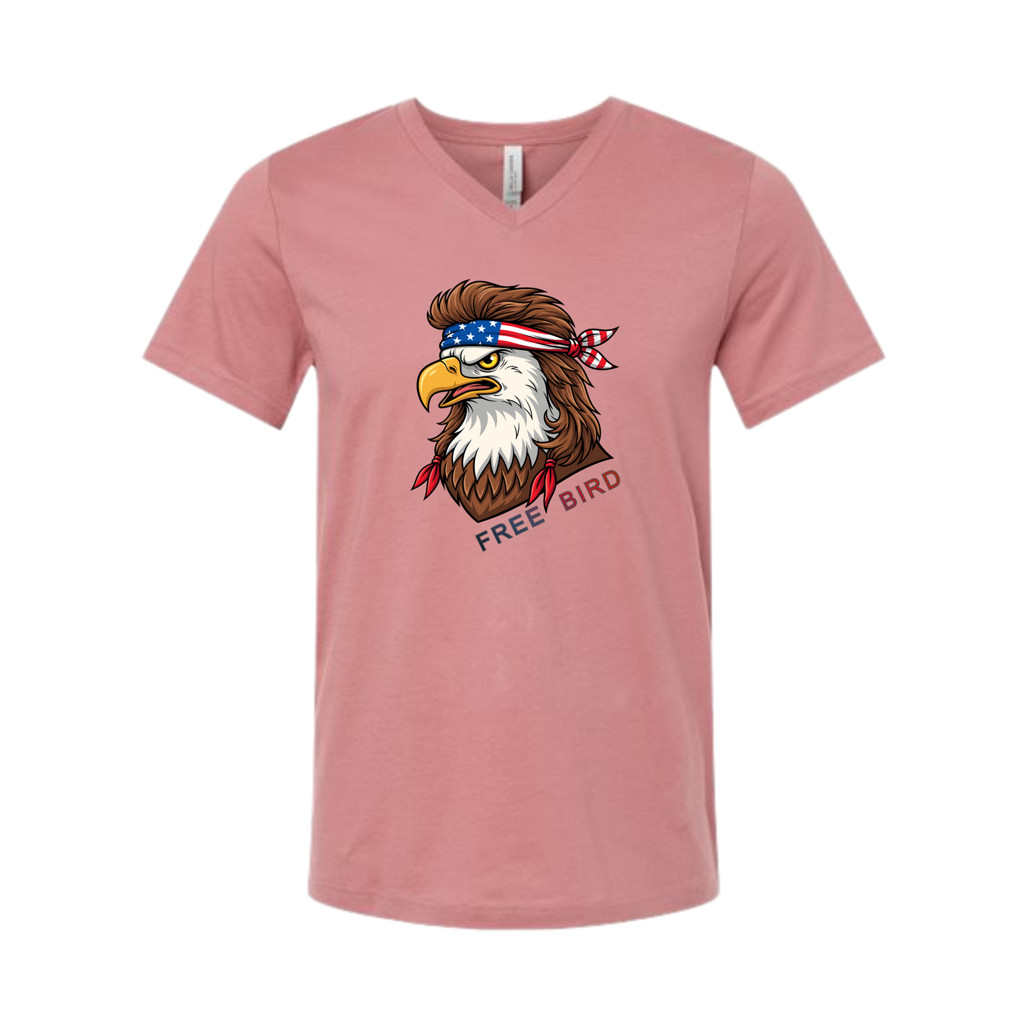 Rockin Free Bird - Bella+Canvas - Unisex V-Neck - Assorted Colors