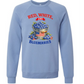 Red, White, And Blueberries - Sponge Fleece Raglan Sweatshirt - Blues, Greens, Purple, and Black