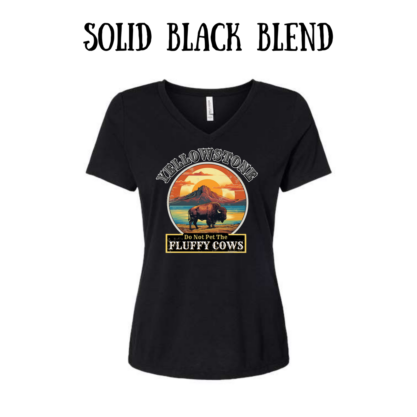 CP - Yellowstone: Fluffy Cows - Women's V-Neck - Assorted Colors