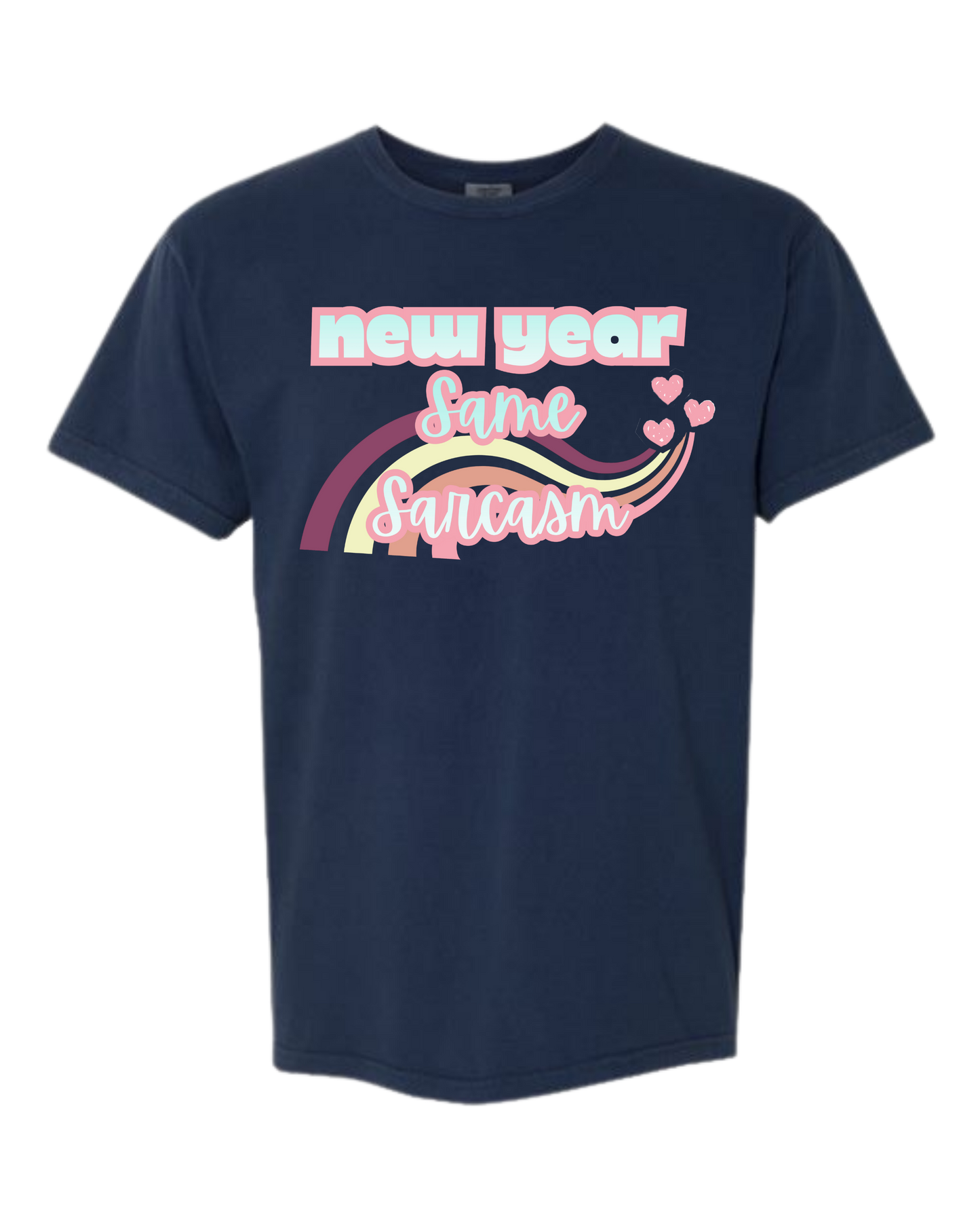 New Year Same Sarcasm - Comfort Colors - Heavyweight Unisex Tee - Blues