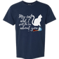 My Cat and I spill the tea about you - Comfort Colors - Heavyweight Unisex Tee - Blues