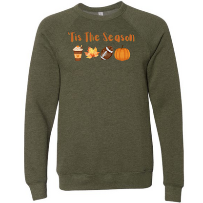 HP - 'Tis The Season - Fall - Sponge Fleece Raglan Sweatshirt - Greens, Neutrals