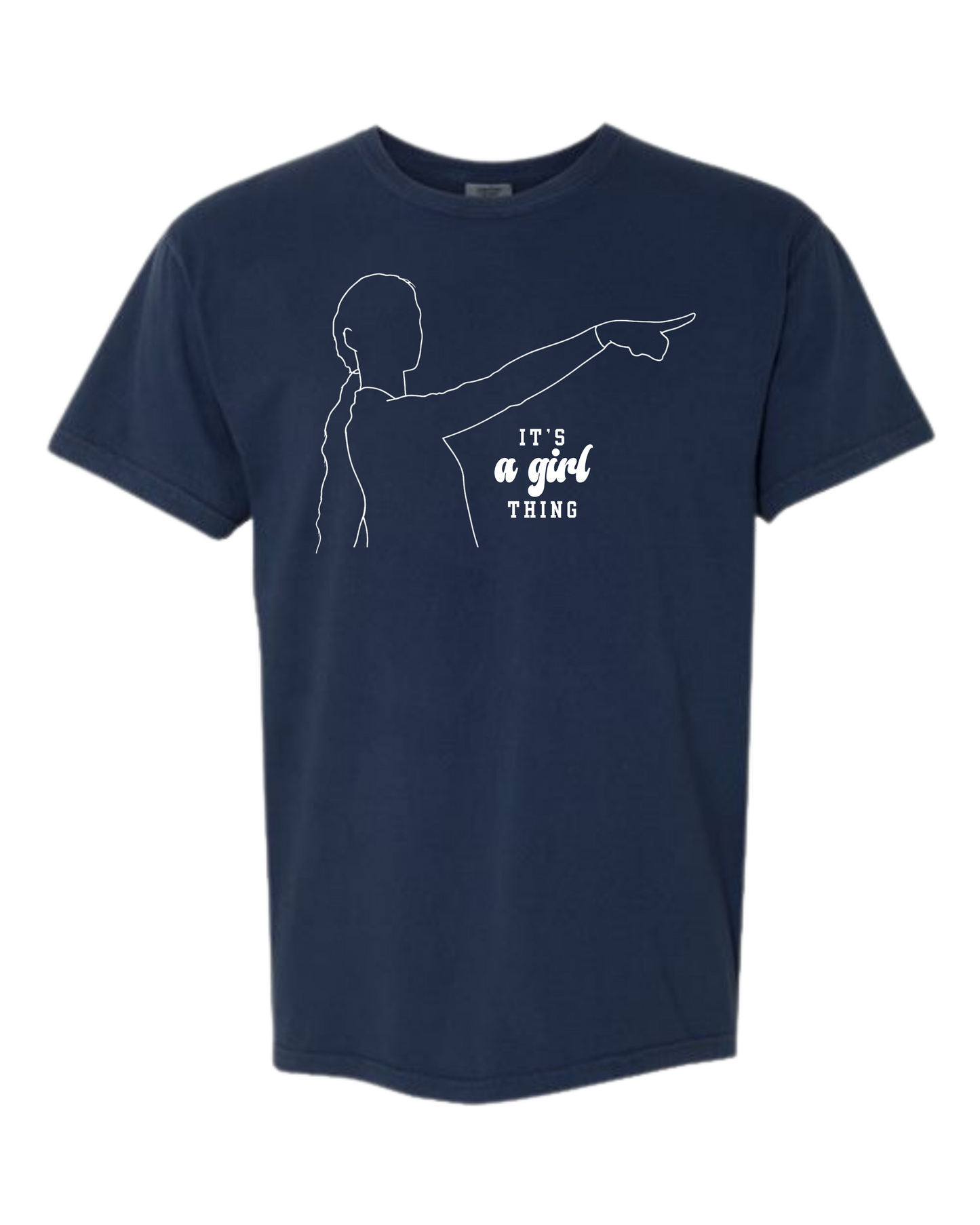 It's A Girl Thing - Comfort Colors - Heavyweight Unisex Tee - Blues