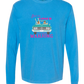 Get in Loser We're Playing Mahjong - Comfort Colors - Heavyweight Long Sleeve Tee - Blues & Greens
