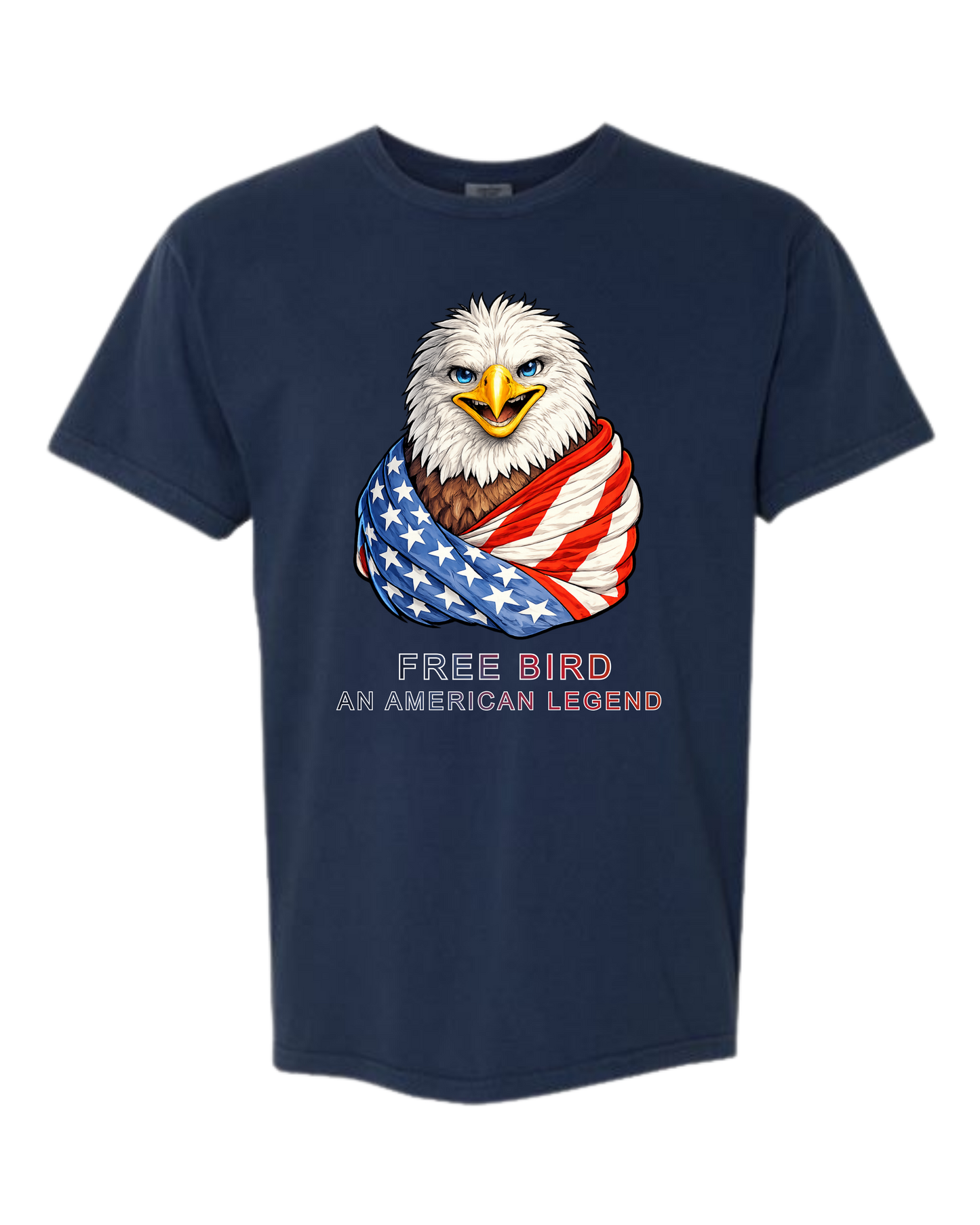 Free Bird An American Legend - Comfort Colors - Heavyweight Unisex Tee - Blues