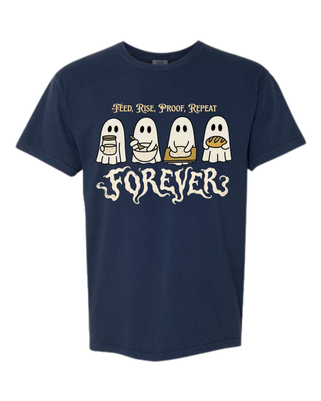 Sourdough Ghosties - Comfort Colors - Heavyweight Unisex Tee - Blues