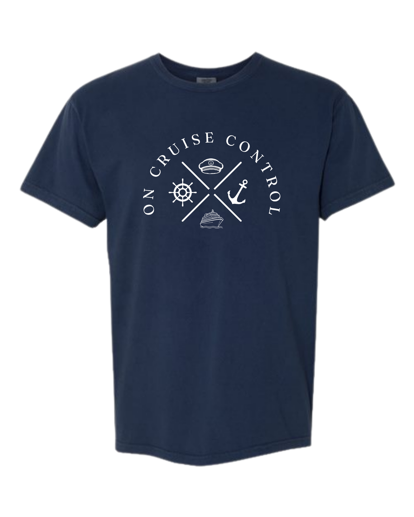 On Cruise Control - Comfort Colors - Heavyweight Unisex Tee - Blues