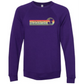 On Island Time - Sponge Fleece Raglan Sweatshirt - Blues, Greens, Purple, and Black