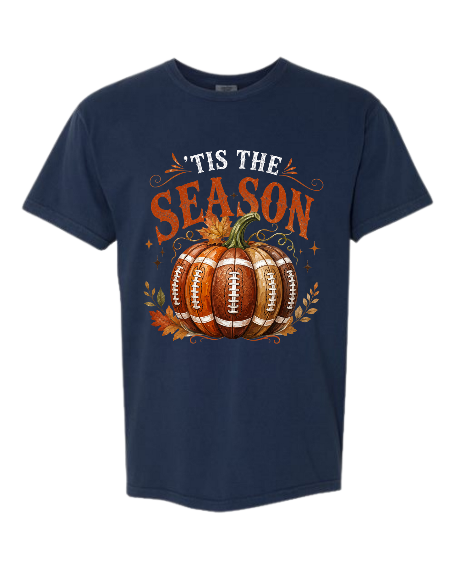 'Tis Football Season - Comfort Colors - Heavyweight Unisex Tee - Blues