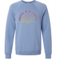 Sunsets & No Regrets - Sponge Fleece Raglan Sweatshirt - Blues, Greens, Purple, and Black