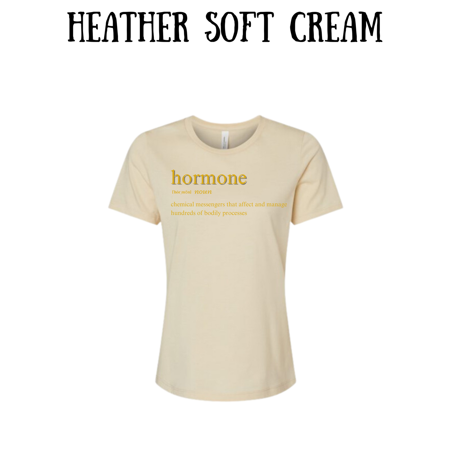 Hormone - Women's Relaxed Fit Tee - Neutrals