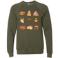 HP - Hello Autumn - Sponge Fleece Raglan Sweatshirt - Greens, Neutrals